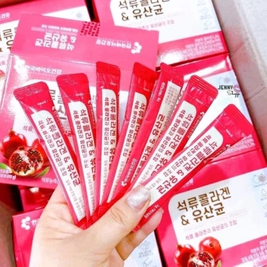 Bột Collagen Lựu Đỏ Hàn Quốc 30 gói Mẫu Mới 2.025 - Làm đẹp da, mờ nám, chỉ 35.000 VND 2 Bột Collagen Lựu Đỏ Hàn Quốc 30 gói Mẫu Mới 2.025 - Làm đẹp da, mờ nám, chỉ 35.000 VND 2