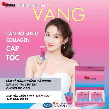 Bột collagen peptide KIHASU 110mg Japan - Da mát, không mụn, trẻ đẹp, giảm giá 300k 4