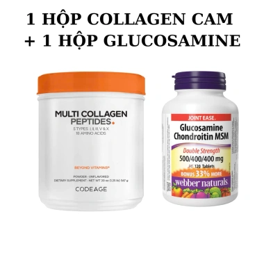 Bột Collagen Thủy Phân Codeage 450g - Gà, Bò, Xương, Vỏ Trứng - Huyền Codeag 1.79tr