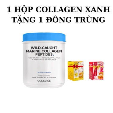 Bột Collagen xanh Marine Peptides Codeage 450g - Thủy phân da cá, hỗ trợ da căng mịn, giảm giá 2.000.000₫ 10 Bột Collagen xanh Marine Peptides Codeage 450g - Thủy phân da cá, hỗ trợ da căng mịn, giảm giá 2.000.000₫ 10
