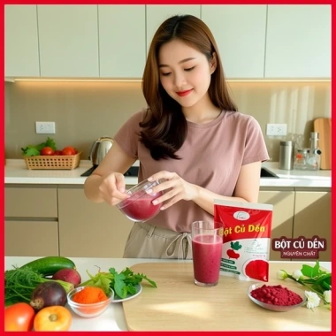 Bột Củ Dền Đỏ 100% - Tạo Màu Đỏ Hồng cho Bánh Kẹo, Đồ Uống, Giá 13.500đ
