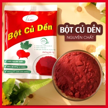 Bột Củ Dền Đỏ 100% - Tạo Màu Đỏ Hồng cho Bánh Kẹo, Đồ Uống, Giá 13.500đ
