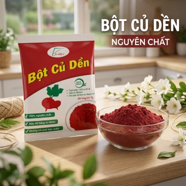 Bột Củ Dền Đỏ 100% - Tạo Màu Đỏ Hồng cho Bánh Kẹo, Đồ Uống, Giá 13.500đ