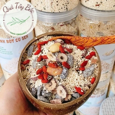 Bột Củ Sen Mix Hạt Dinh Dưỡng 500g - Giảm cân, Da đẹp, Dưỡng nhan, Giá 40k