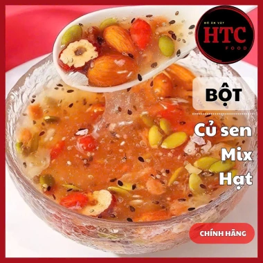 Bột Củ Sen Mix Hạt Dinh Dưỡng Tâm An - Ngũ Cốc Giảm Cân, Đẹp Da, Ngủ Ngon HTC Food