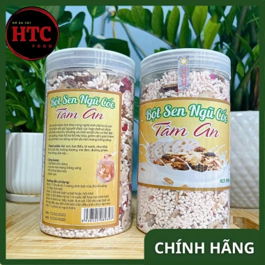 Bột Củ Sen Mix Hạt Dinh Dưỡng Tâm An - Ngũ Cốc Giảm Cân, Đẹp Da, Ngủ Ngon HTC Food 6 Bột Củ Sen Mix Hạt Dinh Dưỡng Tâm An - Ngũ Cốc Giảm Cân, Đẹp Da, Ngủ Ngon HTC Food 6