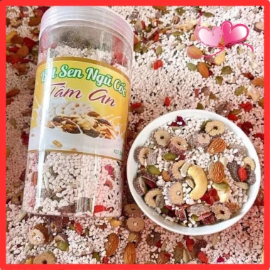 Bột Củ Sen Mix Hạt Dinh Dưỡng Tâm An - Ngũ Cốc Giảm Cân, Đẹp Da, Ngủ Ngon HTC Food