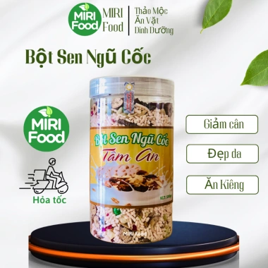 Bột Củ Sen Ngũ Cốc Mix 500g Tâm An Hỗ Trợ Giảm Cân, Ăn Kiêng, Dưỡng Nhân Healthy