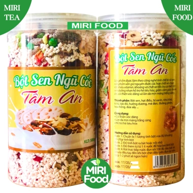 Bột Củ Sen Ngũ Cốc Mix 500g Tâm An Hỗ Trợ Giảm Cân, Ăn Kiêng, Dưỡng Nhân Healthy