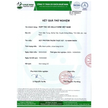 Bột Đạm Protein Thực Vật DasOne NatureWorks Hạnh Nhân 20 Gói - 550.000 VND, Hỗ Trợ Tăng Cơ 7