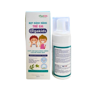 Bọt đánh răng trẻ em Orgakids 100ml : An toàn, loại bỏ mảng bám, chỉ 98.000₫ 8