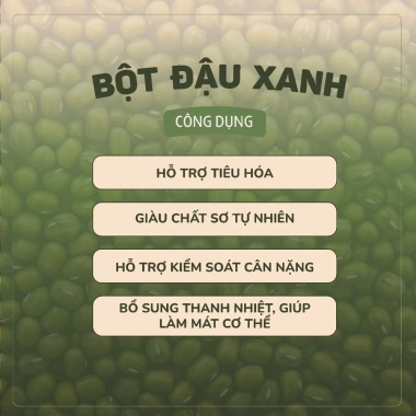 Bột Đậu Xanh Nguyên Chất Xuân Sen Nuts – Giảm cân, tăng năng lượng, Giá 35.000₫ giảm từ 44.100₫