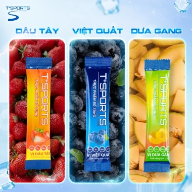 Bột Điện Giải T+SPORTS 17,6 CALO – Bù Muối Khoáng, Tăng Sức Bền & Thể Lực, Chỉ 79.000₫ 9