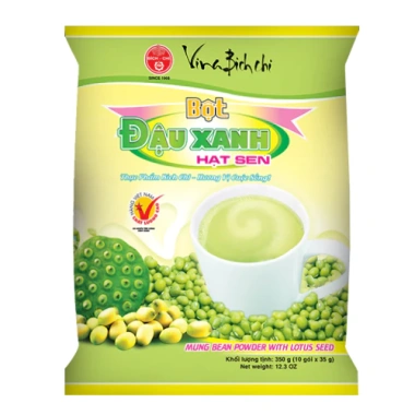 Bột Dinh Dưỡng Đậu Xanh Hạt Sen có đường Hiệu Bích Chi Bịch 350g - 10 gói, chỉ 34.000₫