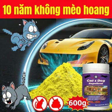 Bột đuổi mèo, bột đuổi chó 600g - Ngăn tiểu tiện, không sợ mưa, chỉ 69.999đ
