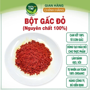 Bột gấc đỏ nguyên chất - Màu hương tự nhiên xôi, bánh kẹo, thạch dừa, rau câu, chè - 28.989 VND 3