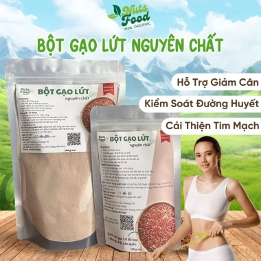 Bột gạo lứt 500g Nuts Food - Giảm cân, lợi sữa, da đẹp, sức khỏe tốt, giảm 17%