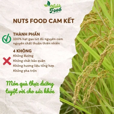 Bột gạo lứt 500g Nuts Food - Giảm cân, lợi sữa, da đẹp, sức khỏe tốt, giảm 17%