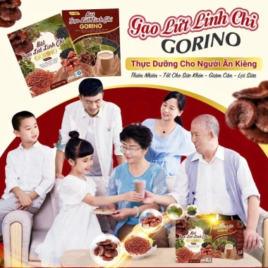 Bột Gạo Lứt Linh Chi Gorino – Bữa Ăn Thay Thế giảm cân, kiểm soát cân nặng, hỗ trợ lợi sữa sau sinh, 64.000đ