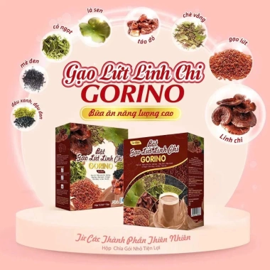 Bột gạo lứt Linh Chi Gorino - Ngũ cốc ăn kiêng hỗ trợ lợi sữa cho mẹ sau sinh