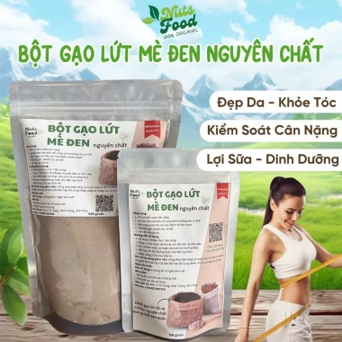 Bột gạo lứt mè đen Nuts Food 500g - Giảm cân, ăn kiêng, lợi sữa, da đẹp, chỉ 61k
