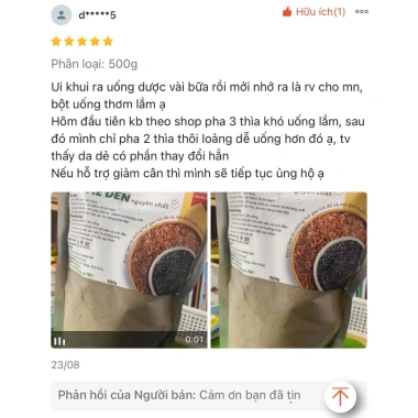 Bột gạo lứt mè đen Nuts Food 500g - Giảm cân, ăn kiêng, lợi sữa, da đẹp, chỉ 61k