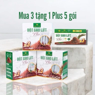 Bột gạo lứt như ý plus x3 20 gói - Giảm cân, organic, dinh dưỡng, satoso 2