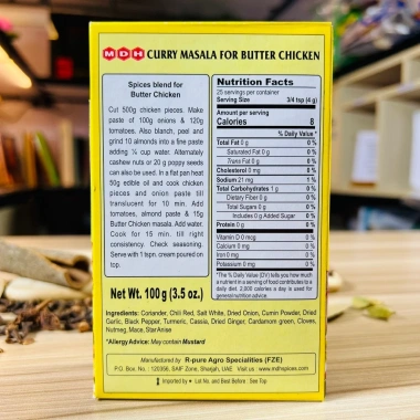 Bột gia vị cà ri bơ Gà MDH Masala 100gr - Giá chỉ 85.000₫, giảm mạnh 7 Bột gia vị cà ri bơ Gà MDH Masala 100gr - Giá chỉ 85.000₫, giảm mạnh 7