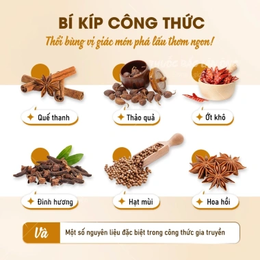 Bột gia vị phá lấu thơm ngon, chuẩn thảo mộc tự nhiên - Giá chỉ 10.000 VND