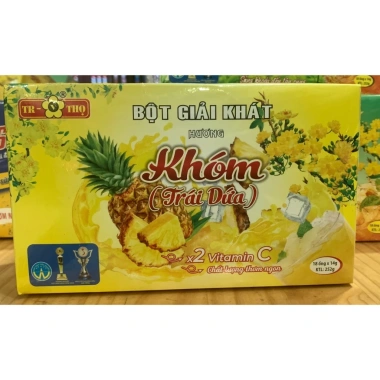 Bột giải khát hương Khóm Trái Dứa 2 Vitamin C - 18 gói 14g, giảm giá 30.000đ 2
