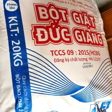 Bột giặt Đức Giang 20kg Giặt sạch, lưu hương thơm, giá siêu rẻ 335.000đ
