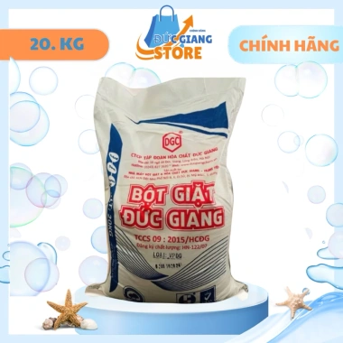 Bột giặt Đức Giang 20kg Giặt sạch, lưu hương thơm, giá siêu rẻ 335.000đ