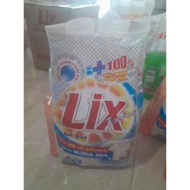 Bột giặt Lix Extra hương Hoa 5.5kg - Giá chỉ 185.000đ, tặng kèm Nước Lau Sàn Lix