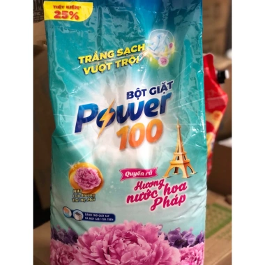 Bột giặt Power 100 hương Pháp 5,3kg - Giá chỉ 199.000, sạch mạnh, thơm lâu