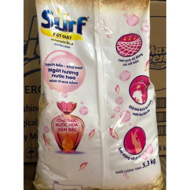 Bột Giặt Surf Khử Mùi 5.5kg và 5.3kg Hương Nước Xả Vải - Giá 174k Giảm 19%