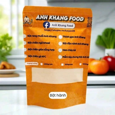Bột Hành Nguyên Chất Loại 1 Siêu Thơm - Tẩm Ướp, Pha Nước Chấm - Anh Khang Food 50-100g