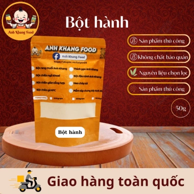 Bột Hành Nguyên Chất Loại 1 Siêu Thơm - Tẩm Ướp, Pha Nước Chấm - Anh Khang Food 50-100g