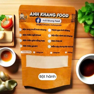 Bột Hành Nguyên Chất Loại 1 Siêu Thơm - Tẩm Ướp, Pha Nước Chấm - Anh Khang Food 50-100g