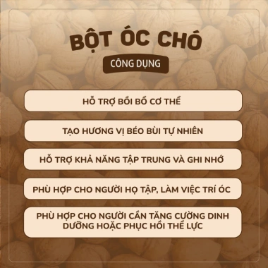 Bột hạt óc chó Xuân Sen 100 dinh dưỡng, giảm cân, ăn kiêng, mẹ bầu - chỉ 100k