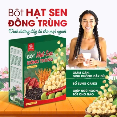 Bột Hạt Sen Đông Trùng Hạ Thảo: Dinh Dưỡng Toàn Diện, Hỗ Trợ Giảm Cân, Tăng Cường Sức Khỏe, Giá Ưu Đãi 119k