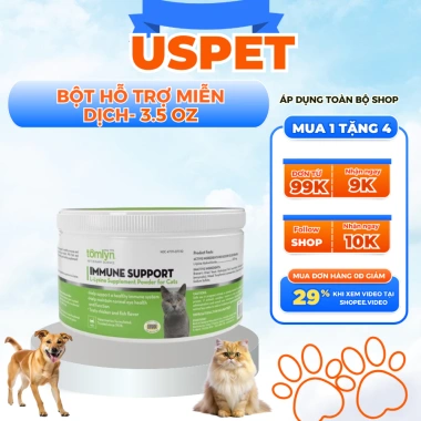 Bột hỗ trợ miễn dịch TOMLYN Immune Support 100g cho mèo - Giá ưu đãi 636.200 VND Bột hỗ trợ miễn dịch TOMLYN Immune Support 100g cho mèo - Giá ưu đãi 636.200 VND