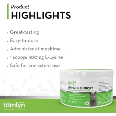 Bột hỗ trợ miễn dịch TOMLYN Immune Support 100g cho mèo - Giá ưu đãi 636.200 VND 5 Bột hỗ trợ miễn dịch TOMLYN Immune Support 100g cho mèo - Giá ưu đãi 636.200 VND 5