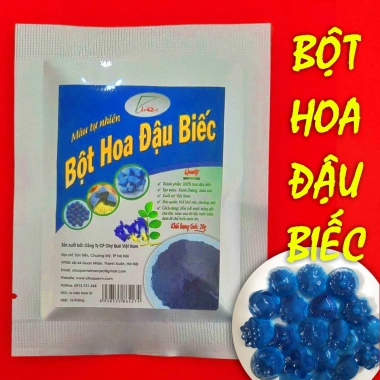 Bột Hoa Đậu Biếc Khô 10g Nguyên Chất 100% - Tạo màu thực phẩm xôi, bánh, thạch, Giá chỉ 17.000 VND