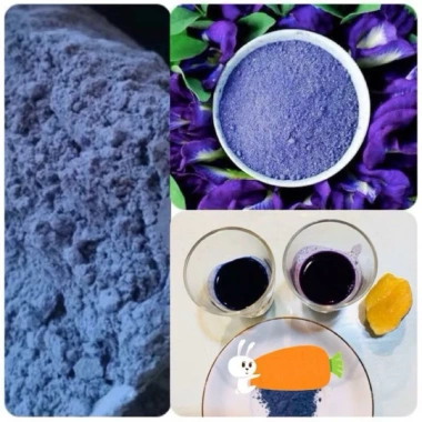 Bột hoa đậu biếc sấy lạnh 100g nguyên chất – dùng cho xôi, mứt dừa, màu xanh dương