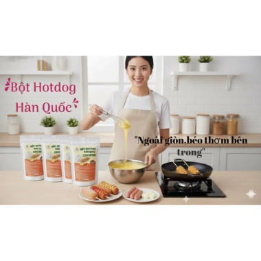 Bột Hotdog Trộn Sẵn Vị Hàn Quốc 500gr - Giá chỉ 48.000đ, giảm tới 21.440đ