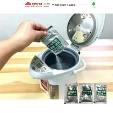Bột khử cặn canxi kokubo Nhật Bản 3 gói: Tẩy sạch cặn bám ấm đun nước, giá ưu đãi 35.000₫ 4