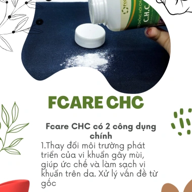 Bột Khử Mùi Hôi Chân & Nách Fcare CHC Kiểm Soát Mồ Hôi Làm Sạch Giá 165.999đ 2