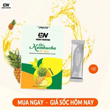 Bột Kombucha vị Dứa thanh mát 5g - Thức uống lên men dễ uống, giá 40.000đ 2 Bột Kombucha vị Dứa thanh mát 5g - Thức uống lên men dễ uống, giá 40.000đ 2