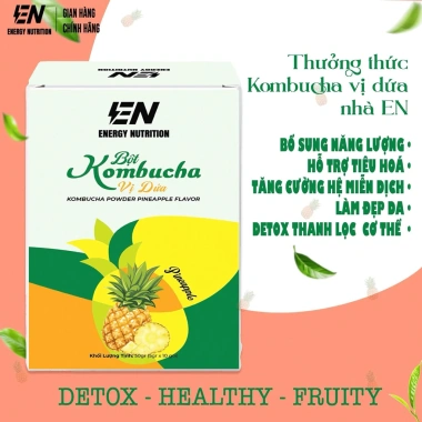 Bột Kombucha vị Dứa thanh mát 5g - Thức uống lên men dễ uống, giá 40.000đ 3 Bột Kombucha vị Dứa thanh mát 5g - Thức uống lên men dễ uống, giá 40.000đ 3