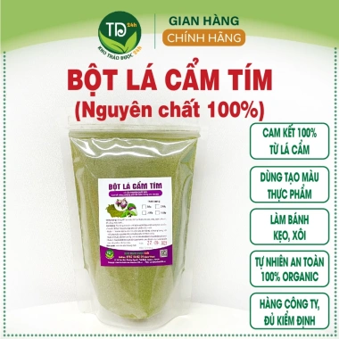 Bột lá cẩm tím 100% nguyên chất – Tạo màu tím tự nhiên cho xôi, bánh, thạch, chè – Giá ưu đãi 12.888đ